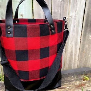 COPY - Buffalo Plaid Tote bag .